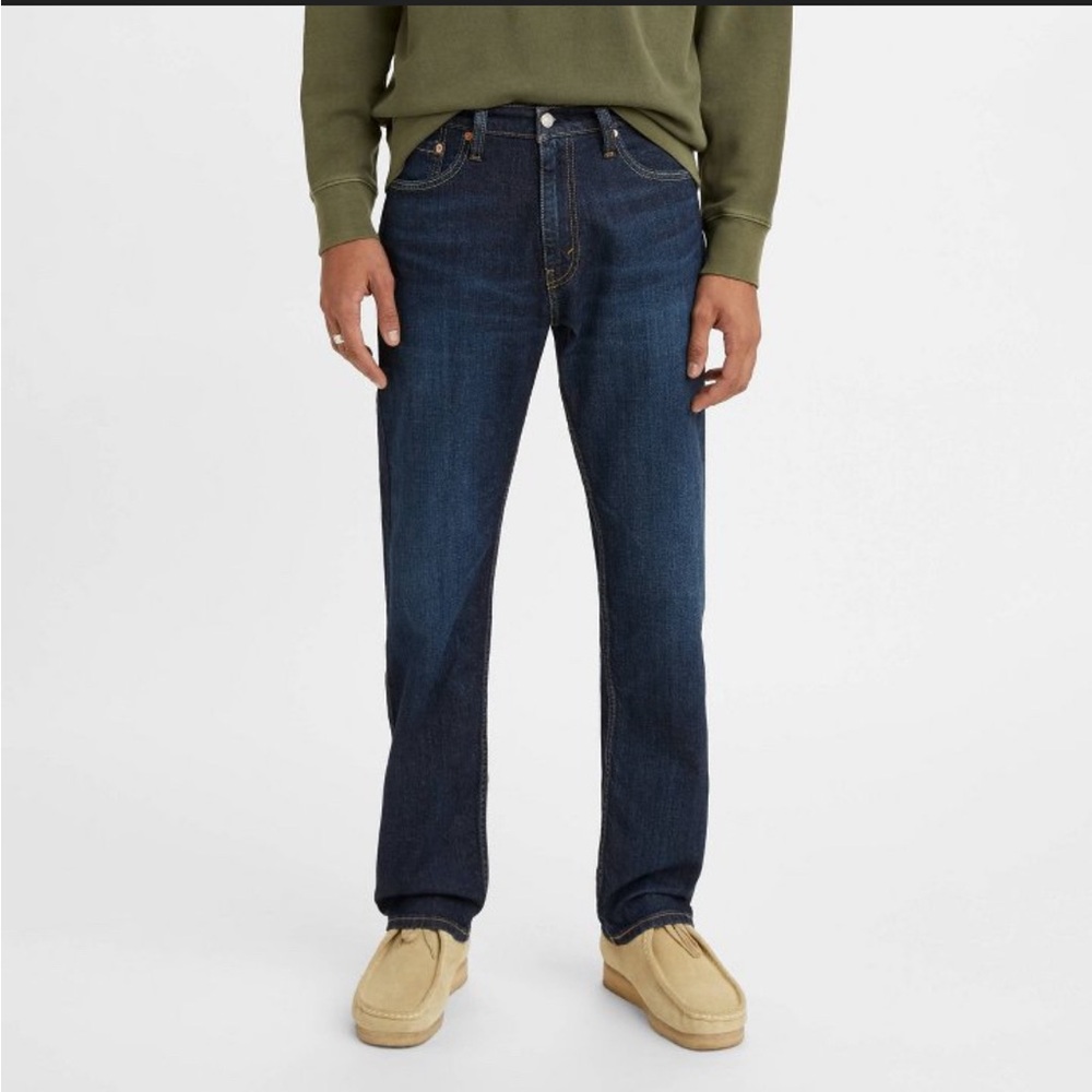 NWT Levi's 505 Blue Straight-Leg Jeans Classic Style 32x30